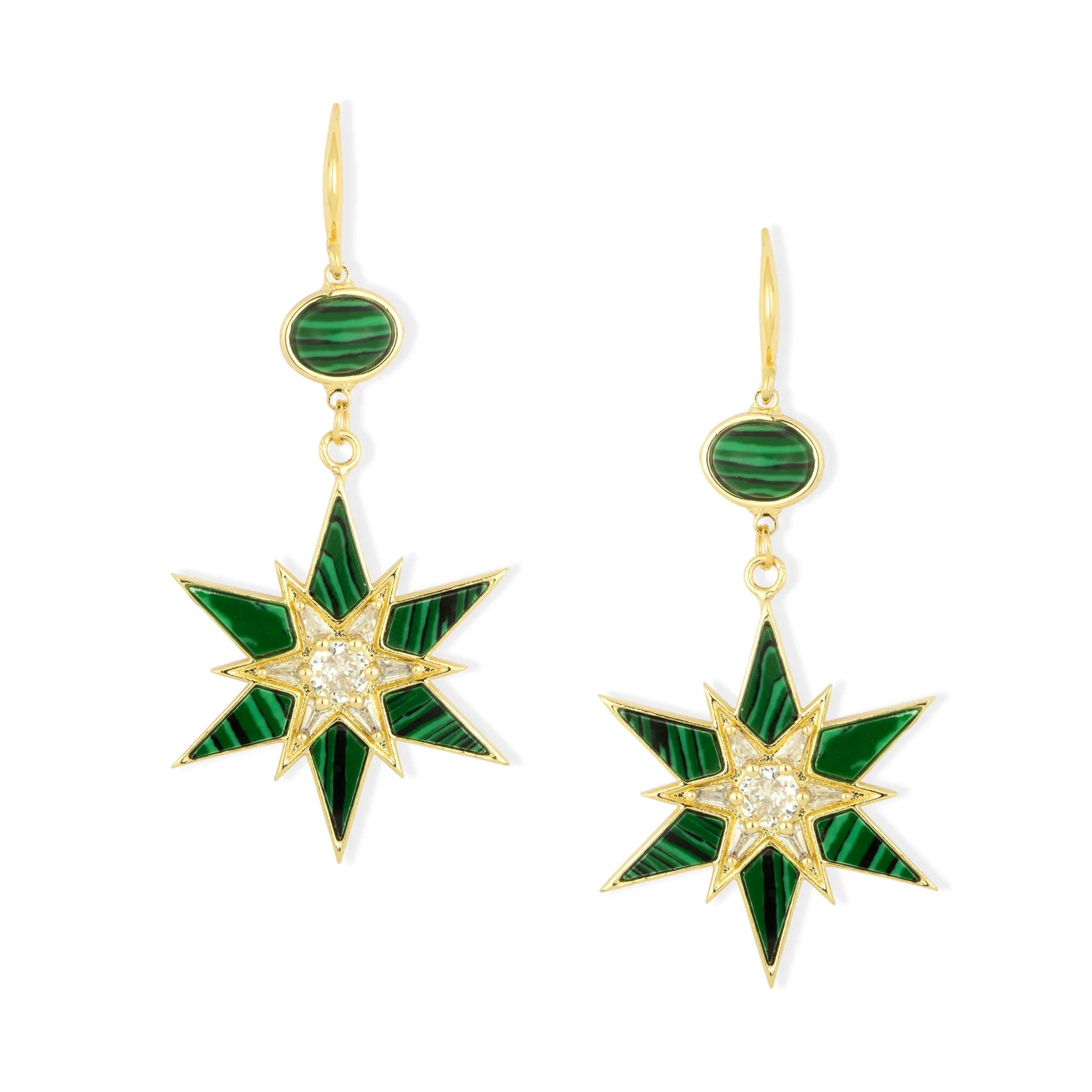 Ashiana Geselle Malachite Earrings