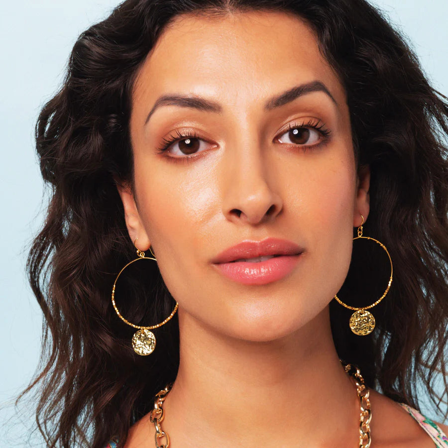 Ashiana Dominique Large Hoop Gold
