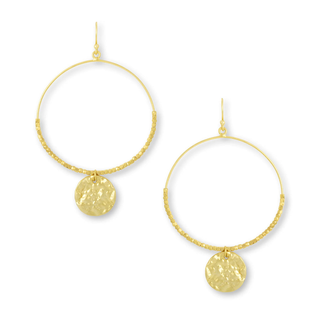 Ashiana Dominique Large Hoop Gold