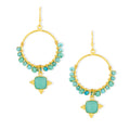 Ashiana Malibu Beaded Earrings - Blue