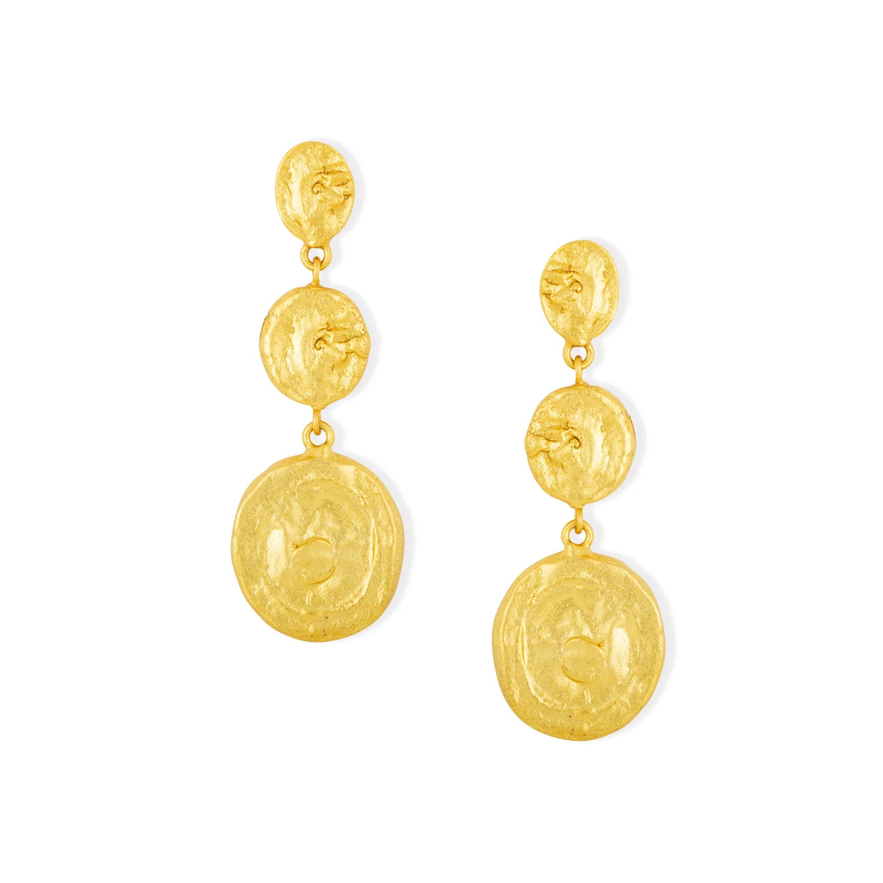 Ashiana Marbella Coin Earrings