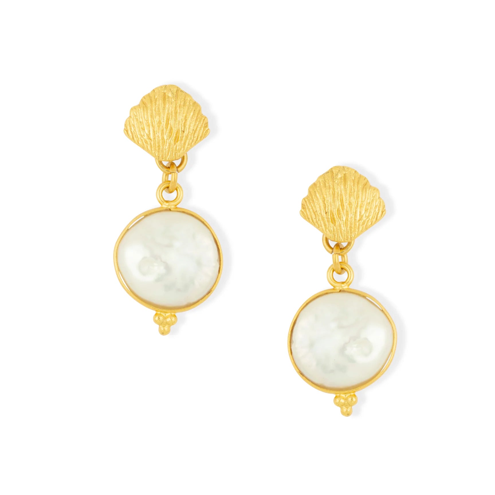 Ashiana Mimi Seashell Earrings