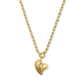 Ashiana Amor Chunky Heart Necklace Gold