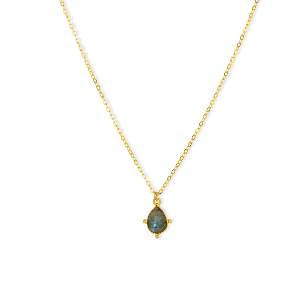 Ashiana Snowdrop Necklace - Labradorite