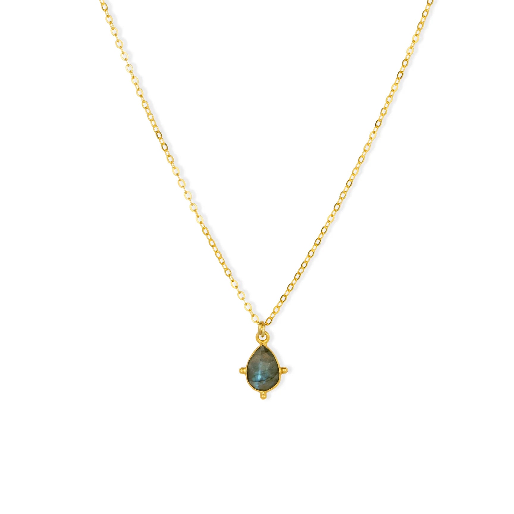 Ashiana Snowdrop Necklace - Labradorite