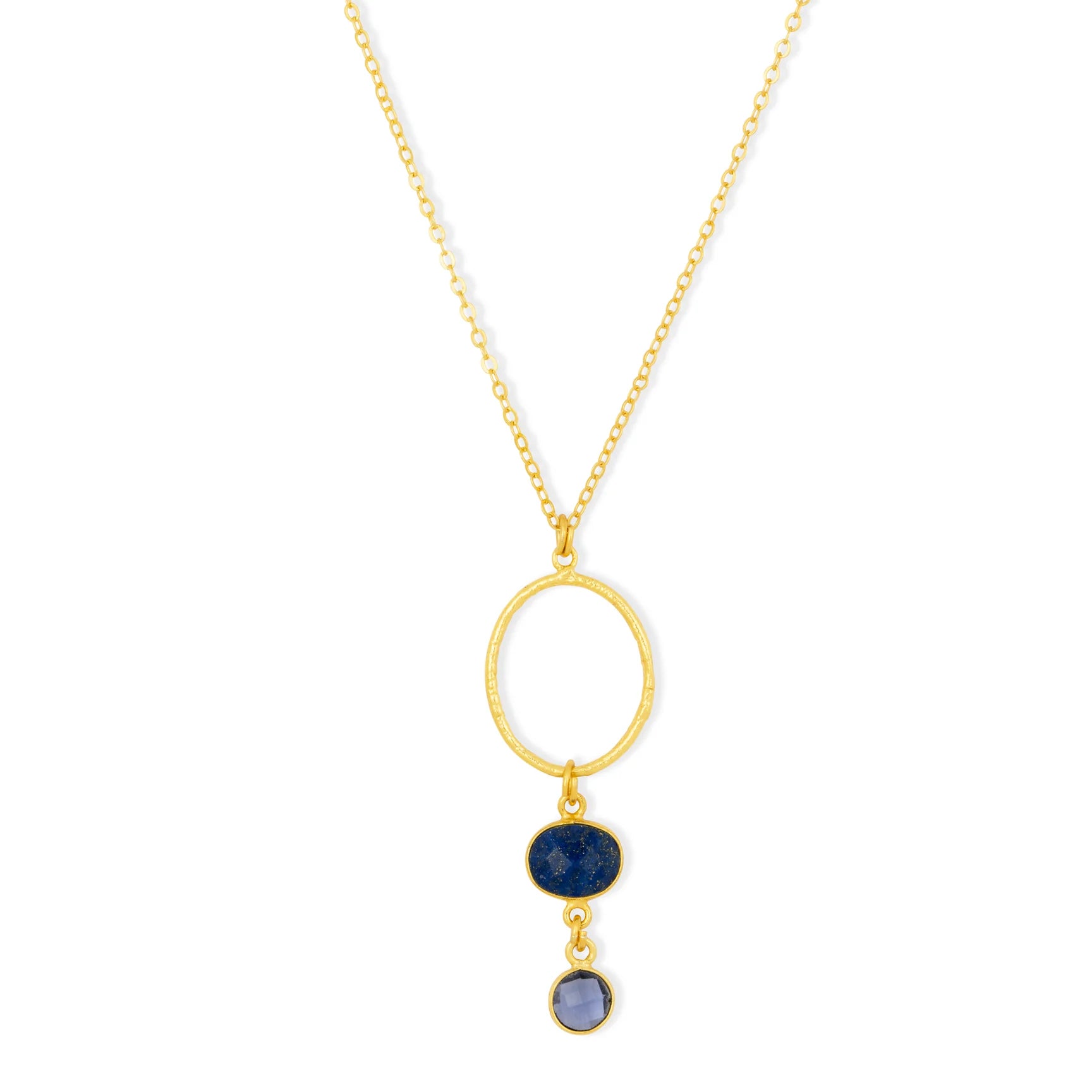 Ashiana Cadiz Navy Gemstone Necklace