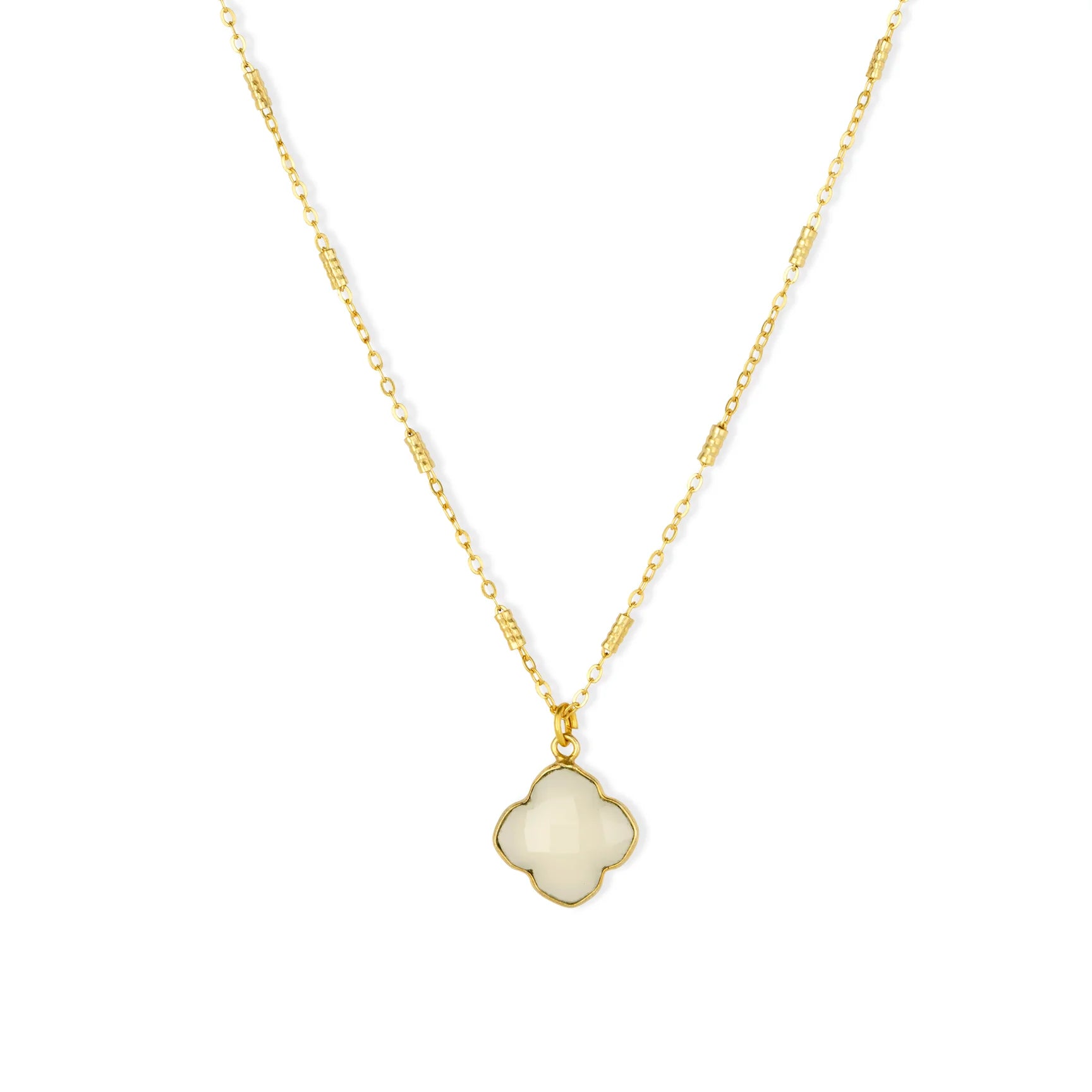 Ashiana Clover Chalcedony Necklace