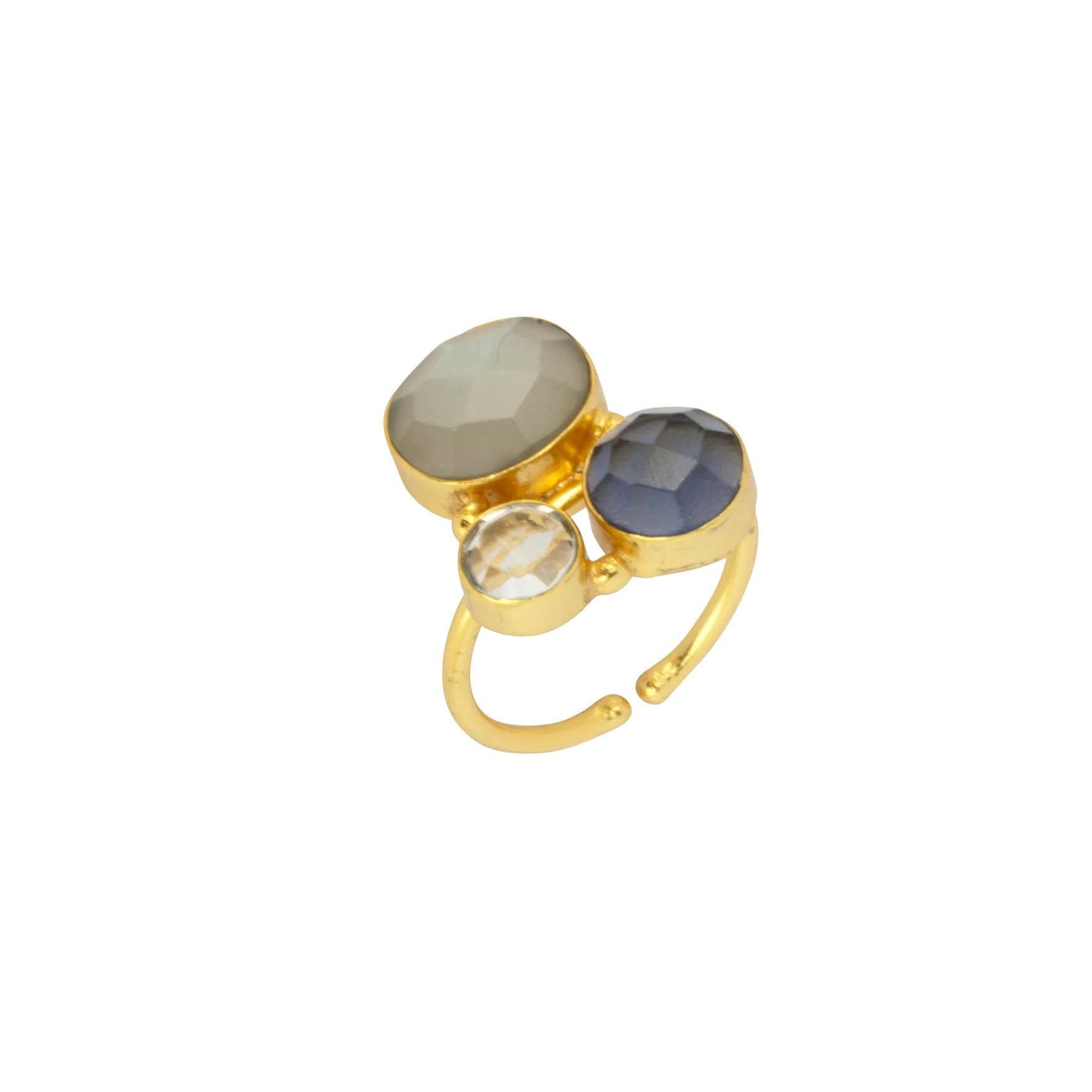 Ashiana Florence Grey & Iolite Ring
