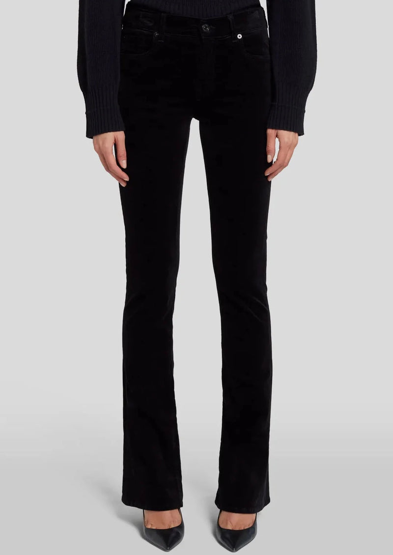 7 For All Mankind Velvet Bootcut - Black