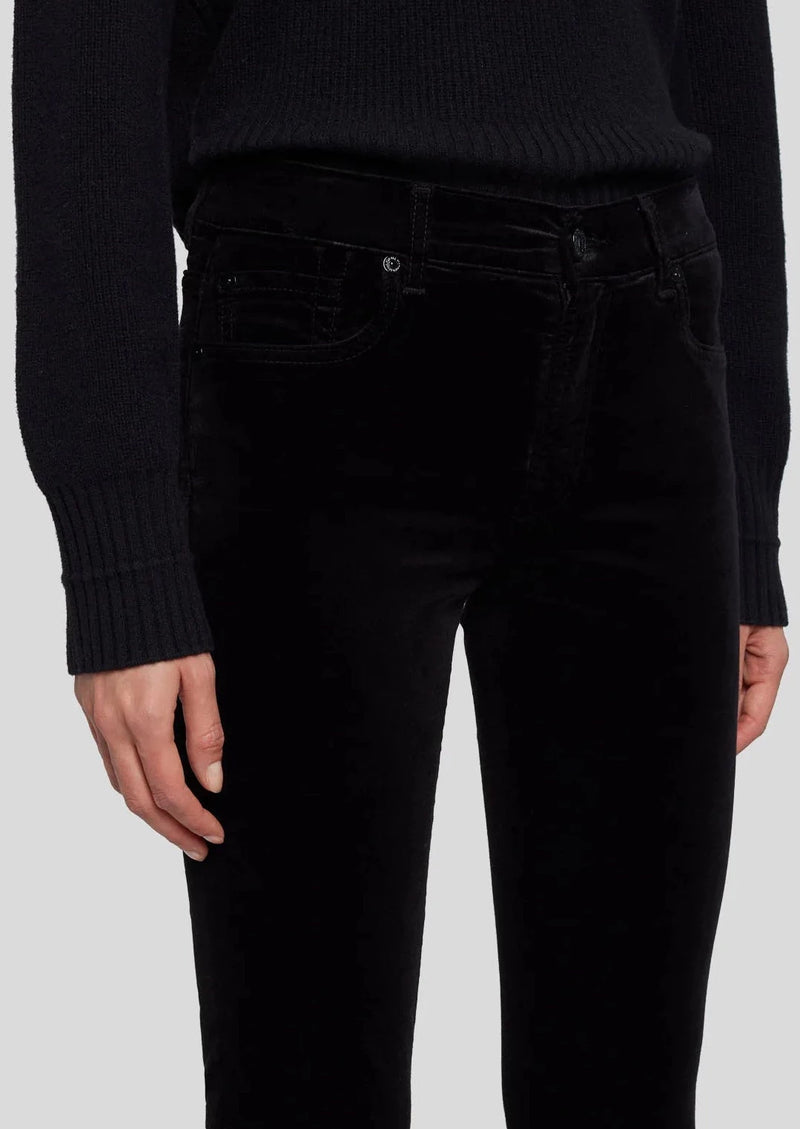 7 For All Mankind Velvet Bootcut - Black