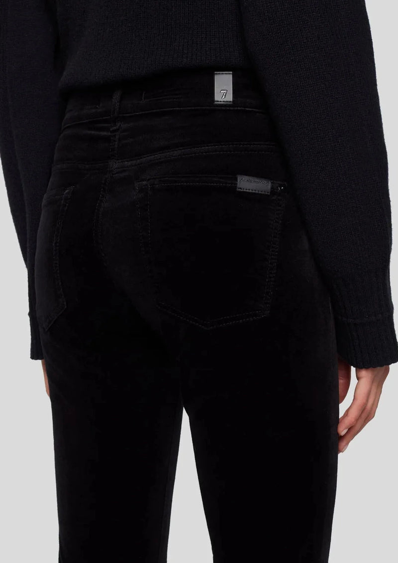 7 For All Mankind Velvet Bootcut - Black