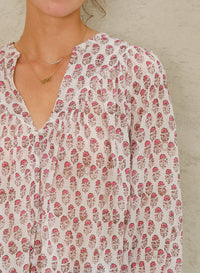 M.A.B.E Kiki Print Blouse - Pink