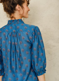 M.A.B.E Lindi Print Blouse - Blue