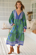 Jaase Willa Midi Dress - Blue Bird