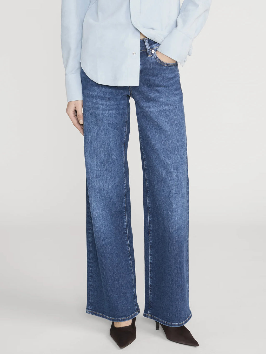 Frame Le Slim Palazzo Low Rise - Femma