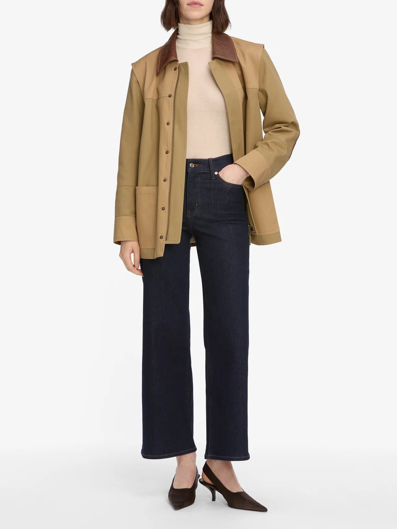 Frame Le Slim Palazzo Crop - Rinse