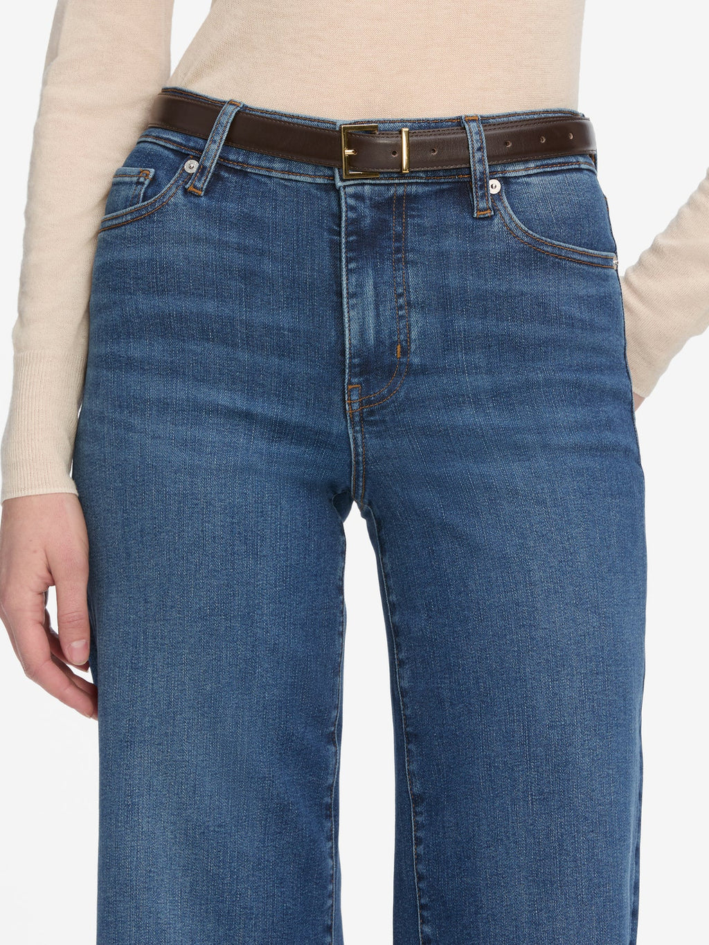 Frame Le Slim Palazzo Crop - Elixir Raw