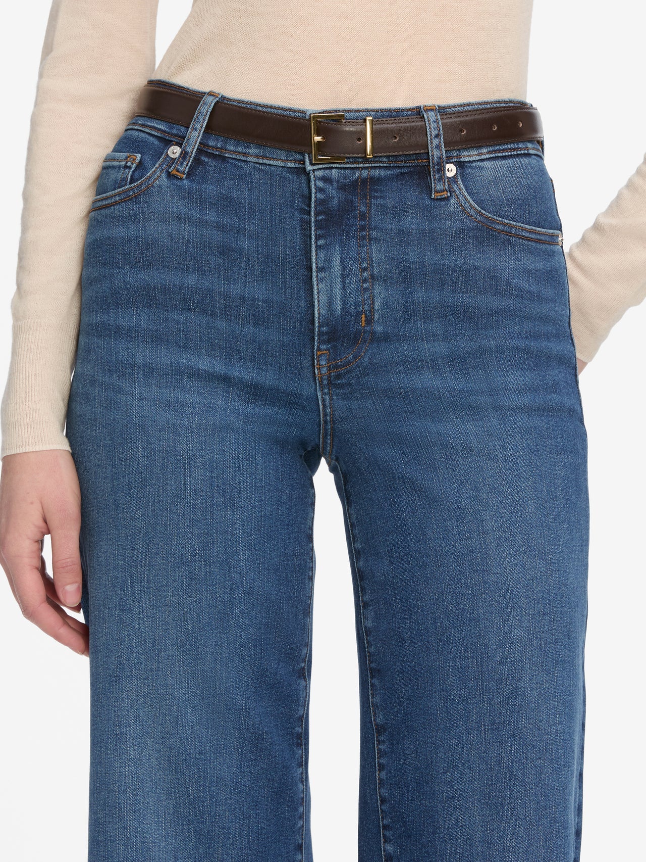 Frame Le Slim Palazzo Crop - Elixir Raw