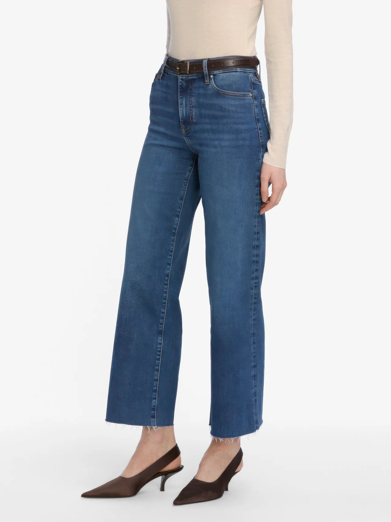 Frame Le Slim Palazzo Crop - Elixir Raw
