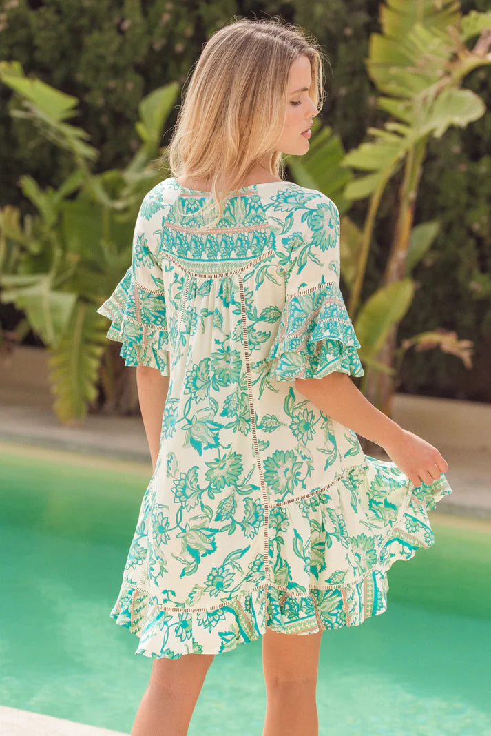 Jaase Thessy Mini Dress - Opal Print