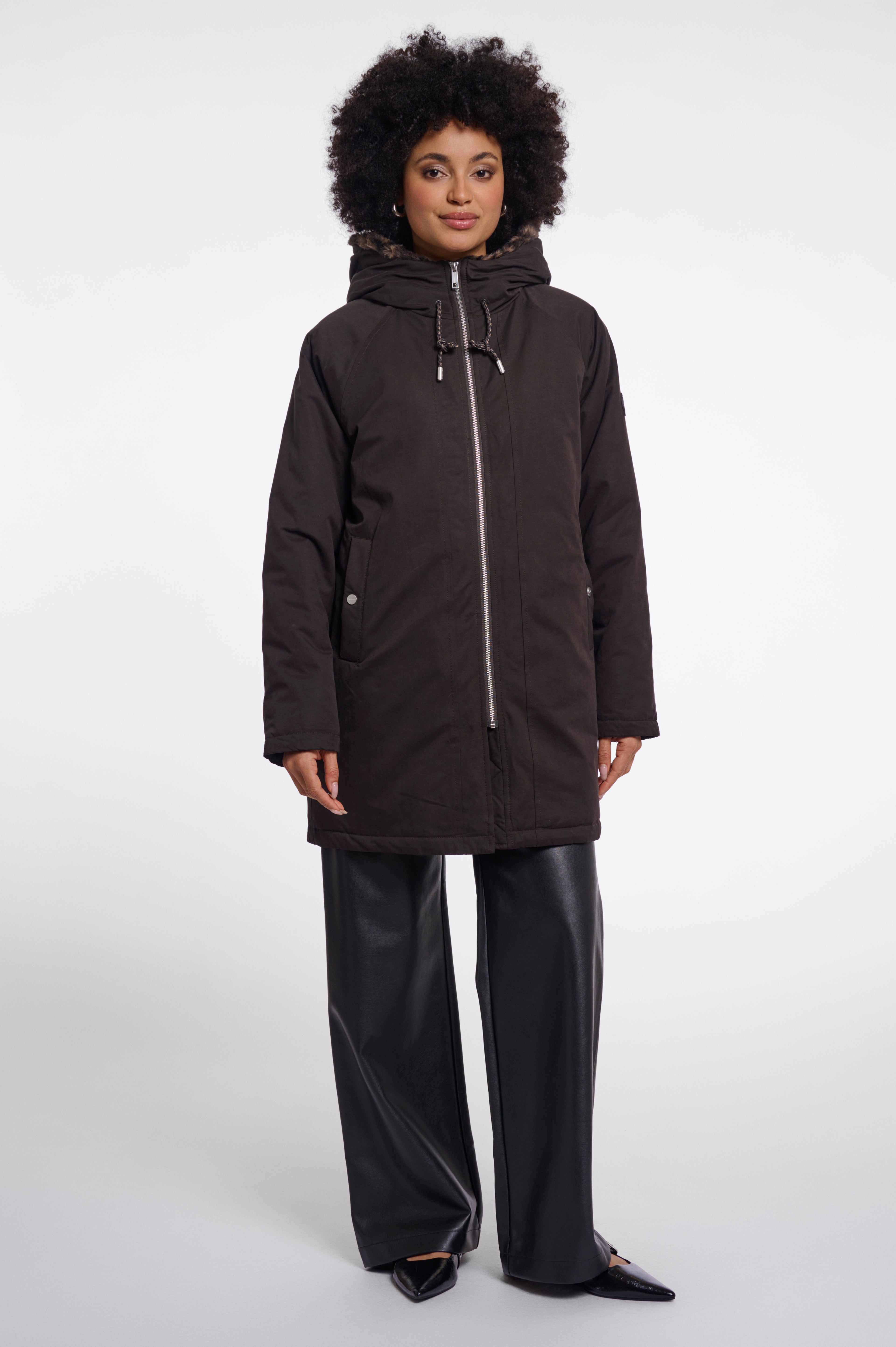 Rino & Pelle Lindy Parka - Brown Leopard