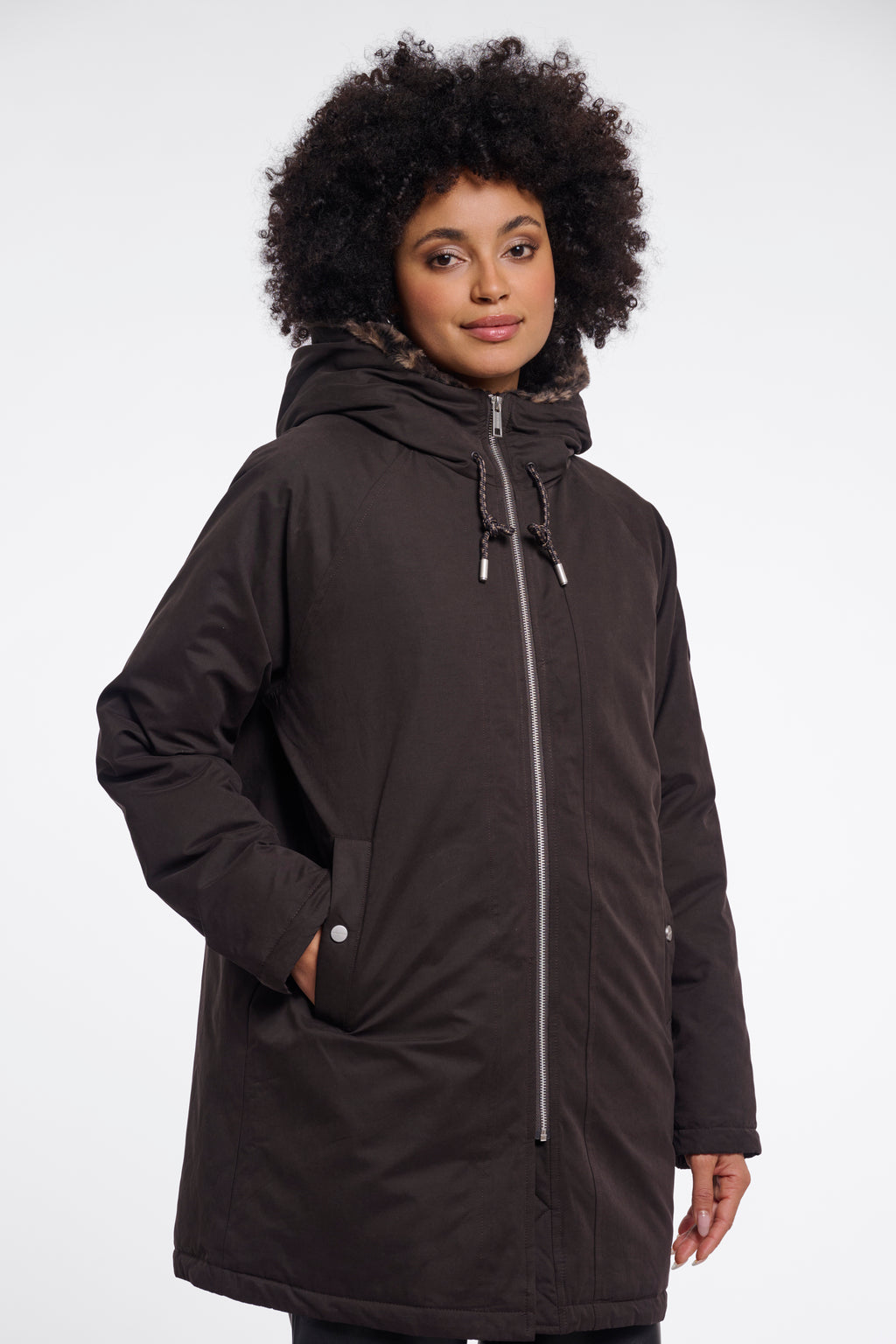 Rino & Pelle Lindy Parka - Brown Leopard