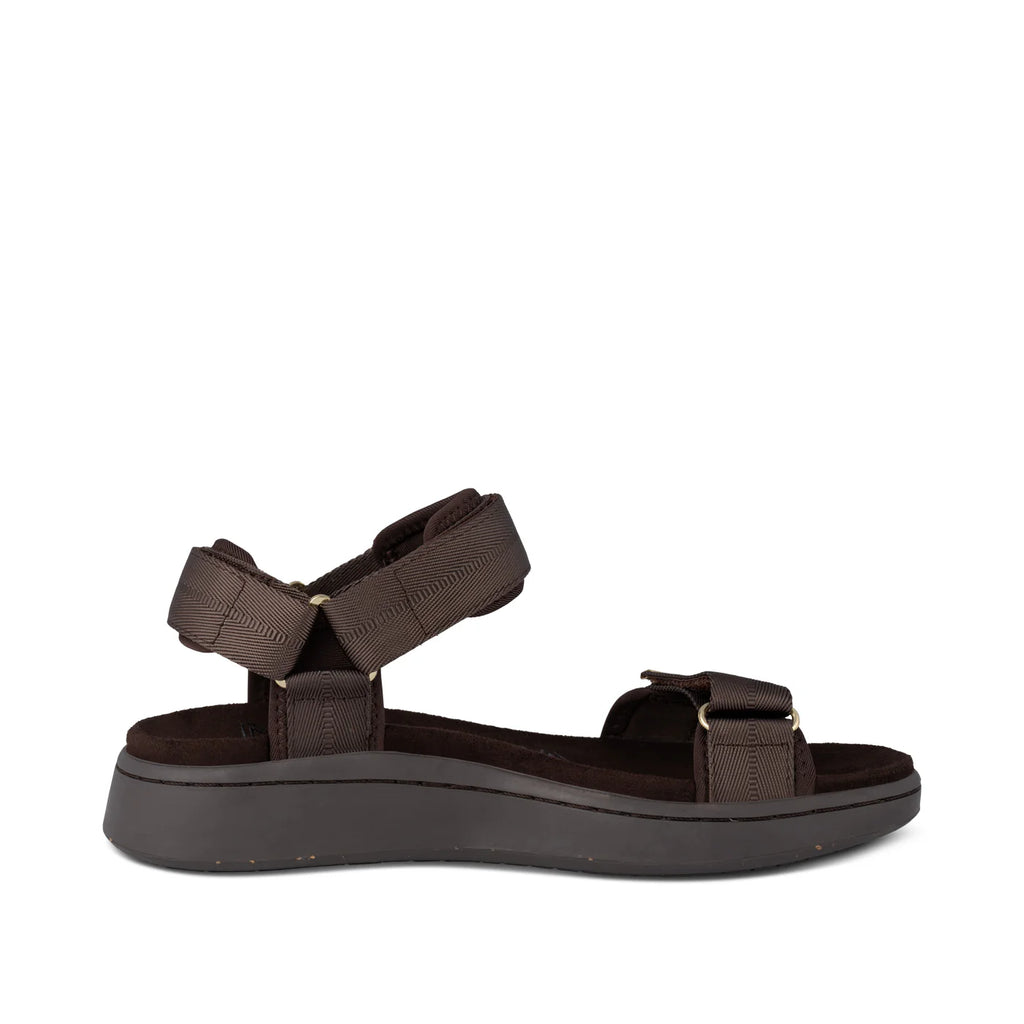 Woden Line Sandals - Chocolate Brown