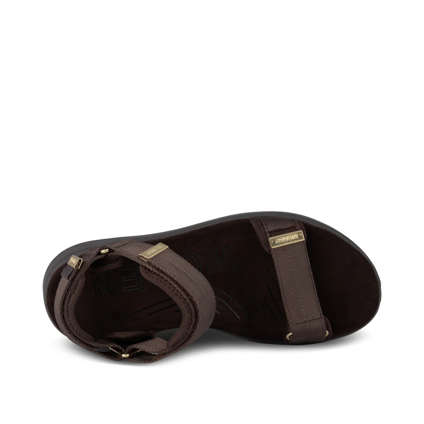 Woden Line Sandals - Chocolate Brown