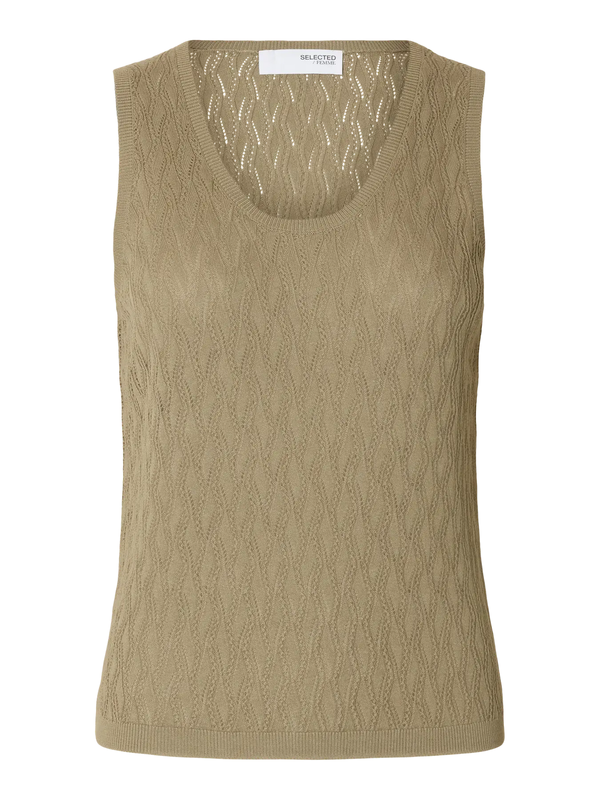 Selected Femme Fagny Knit Vest - Vetiver