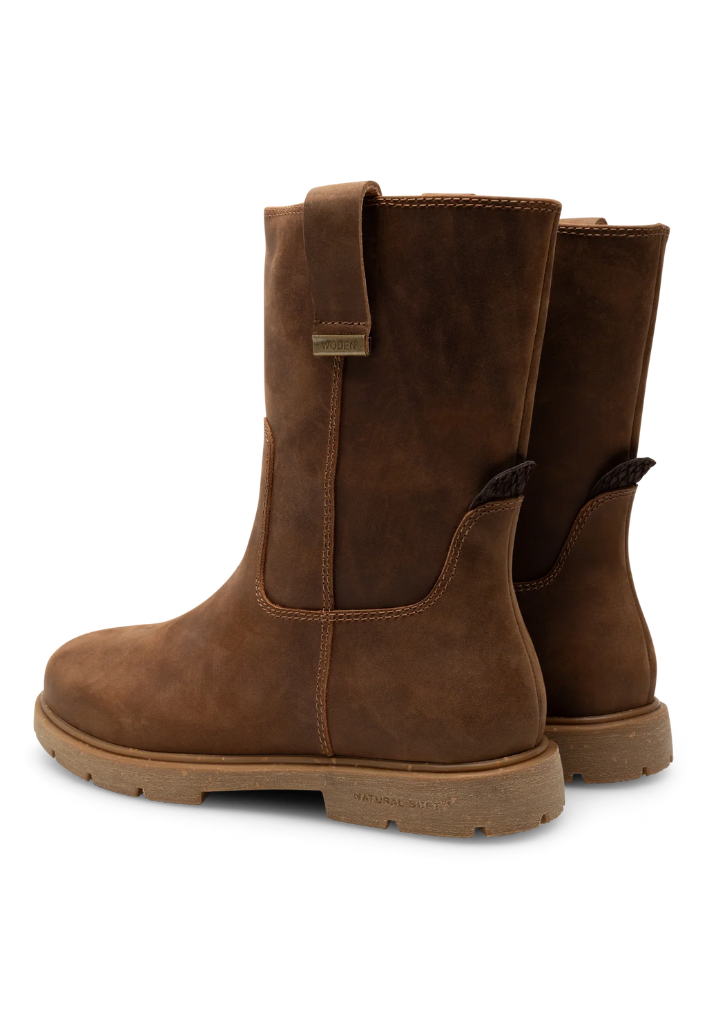 Woden Luna Nubuck Boots - Cacao