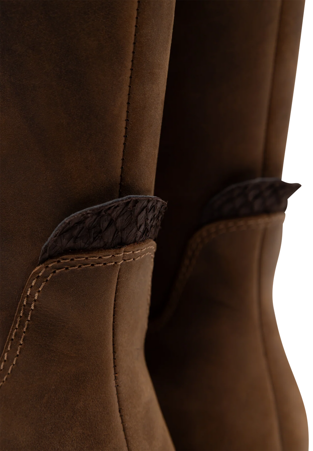 Woden Luna Nubuck Boots - Cacao