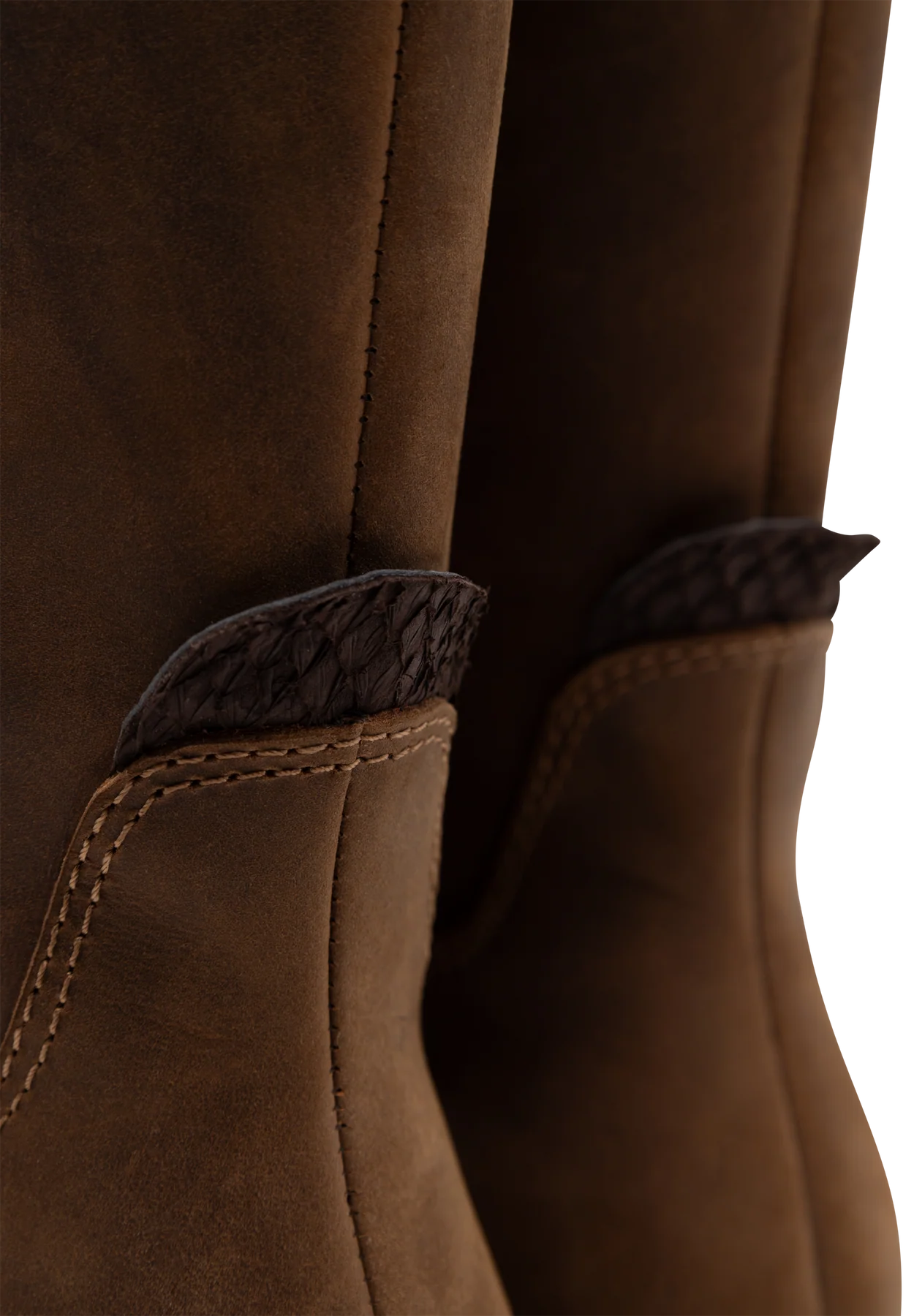 Woden Luna Nubuck Boots - Cacao
