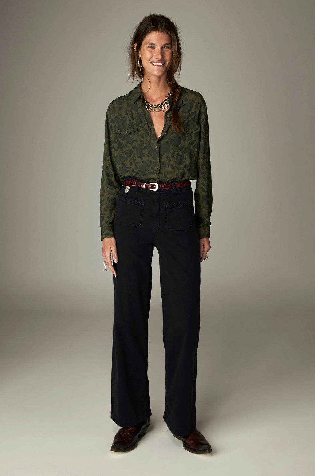 Maison Hotel Guiletta Pant - Navy