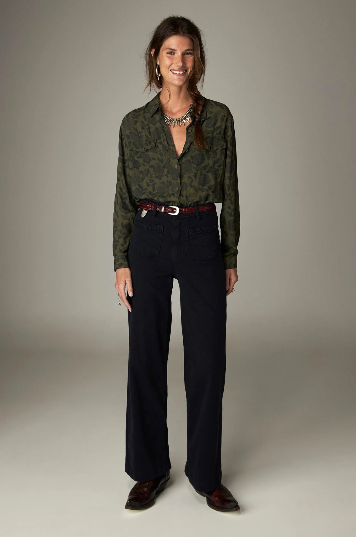 Maison Hotel Guiletta Pant - Navy