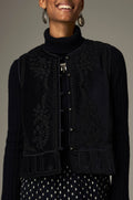 Maison Hotel Bob Velvet Vest - Blue