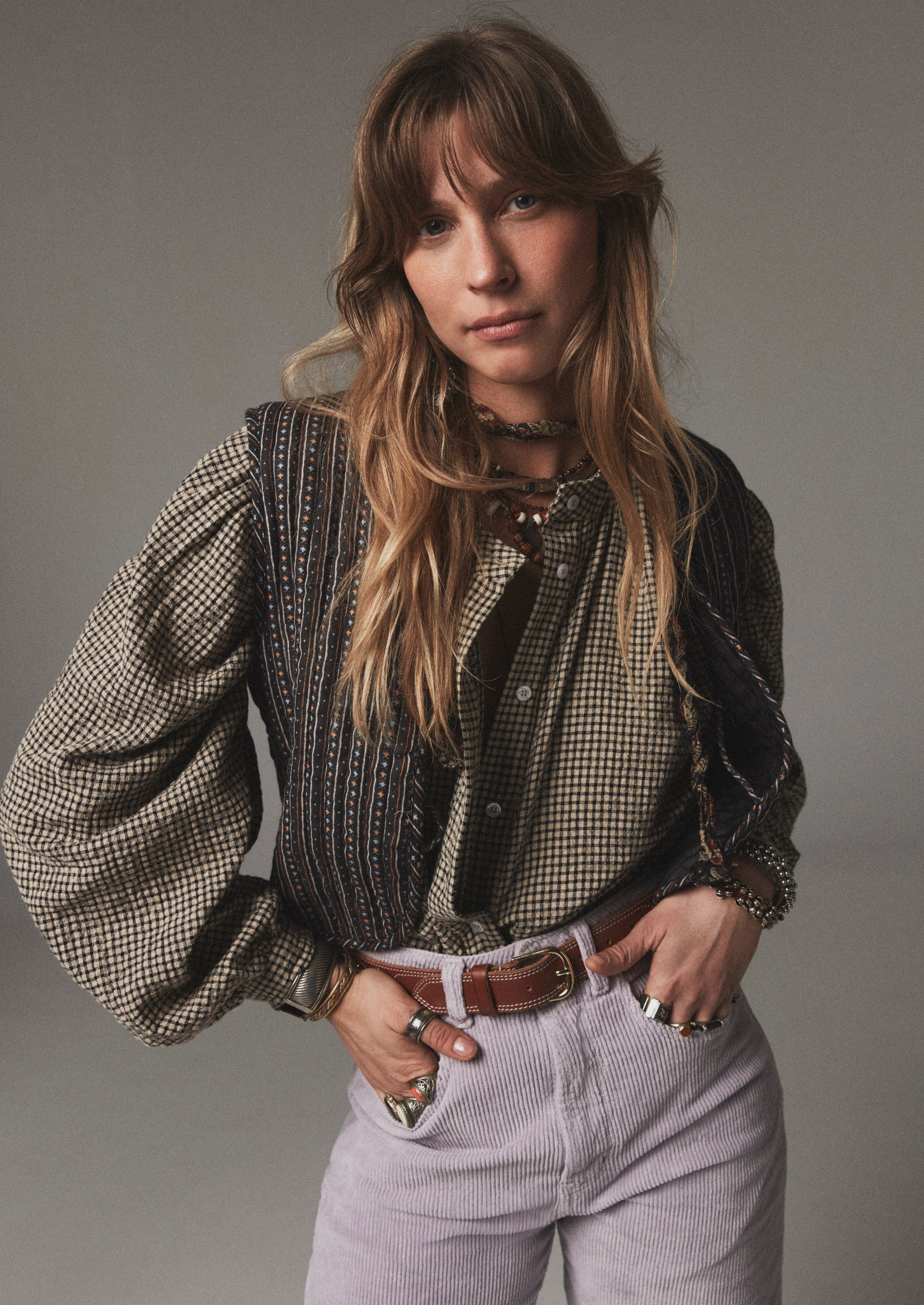 Maison Hotel Truffaut Blouse - Beige Carre