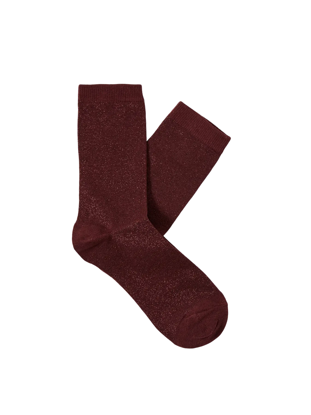Selected Femme Kim Glitter Socks - Fig