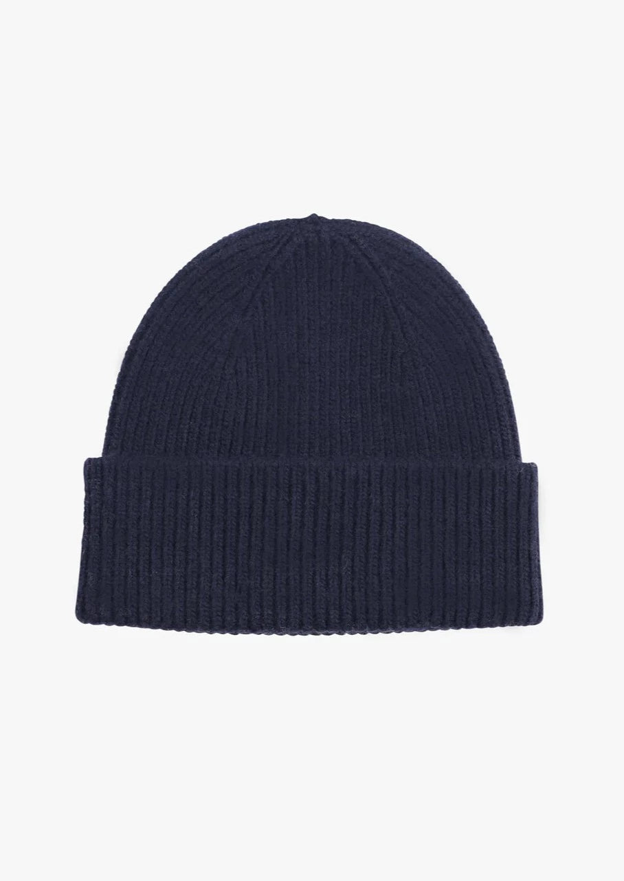 Colorful Standard Merino Wool Beanie - Navy Blue