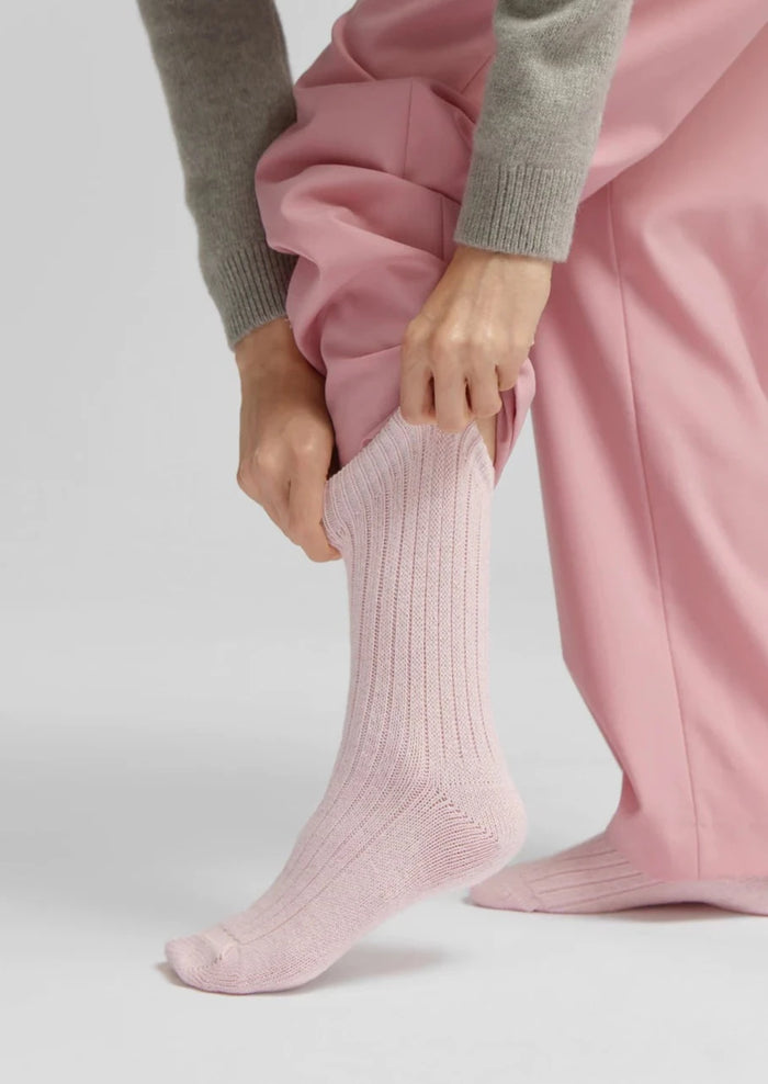 Colorful Standard Merino Wool Socks - Faded Pink