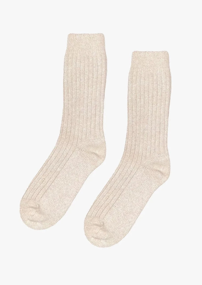 Colorful Standard Merino Wool Socks - Ivory White