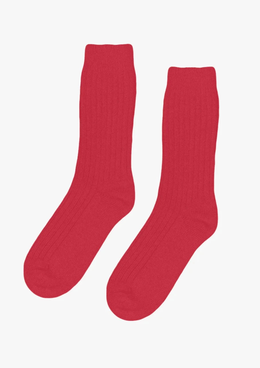 Colorful Standard Merino Wool Socks - Scarlet Red