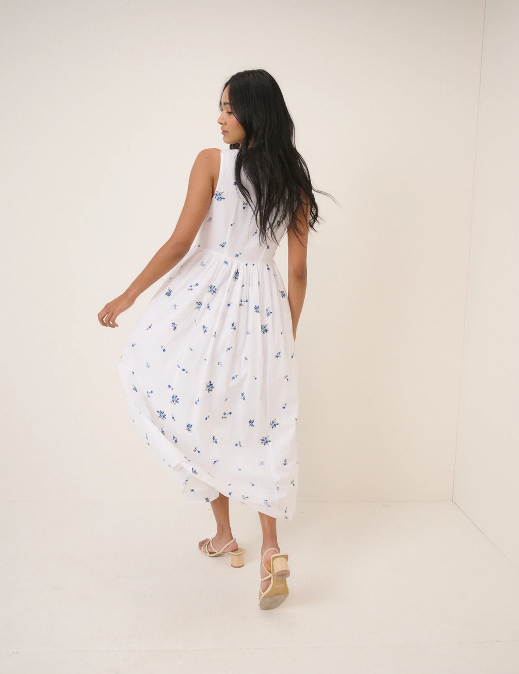 Nobody's Childs Cora Midi Dress - White Floral