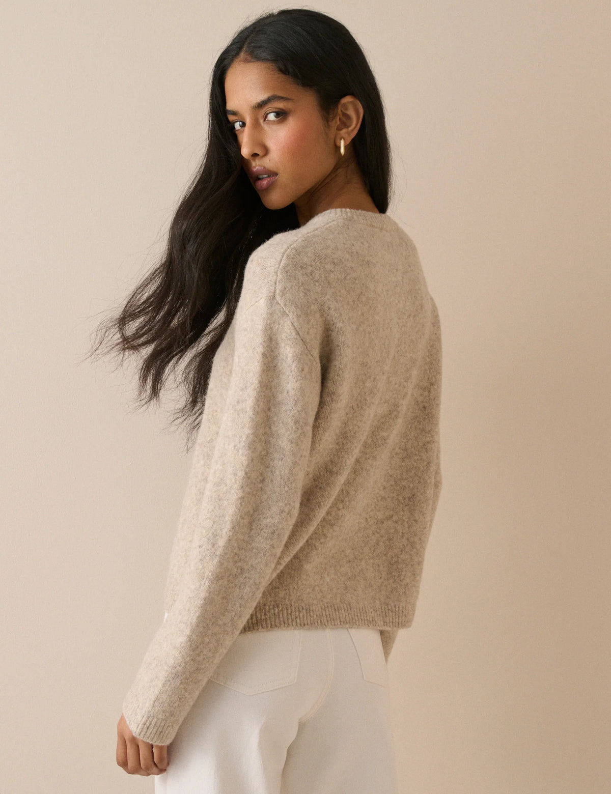 Nobody's Child Henley Jumper - Beige
