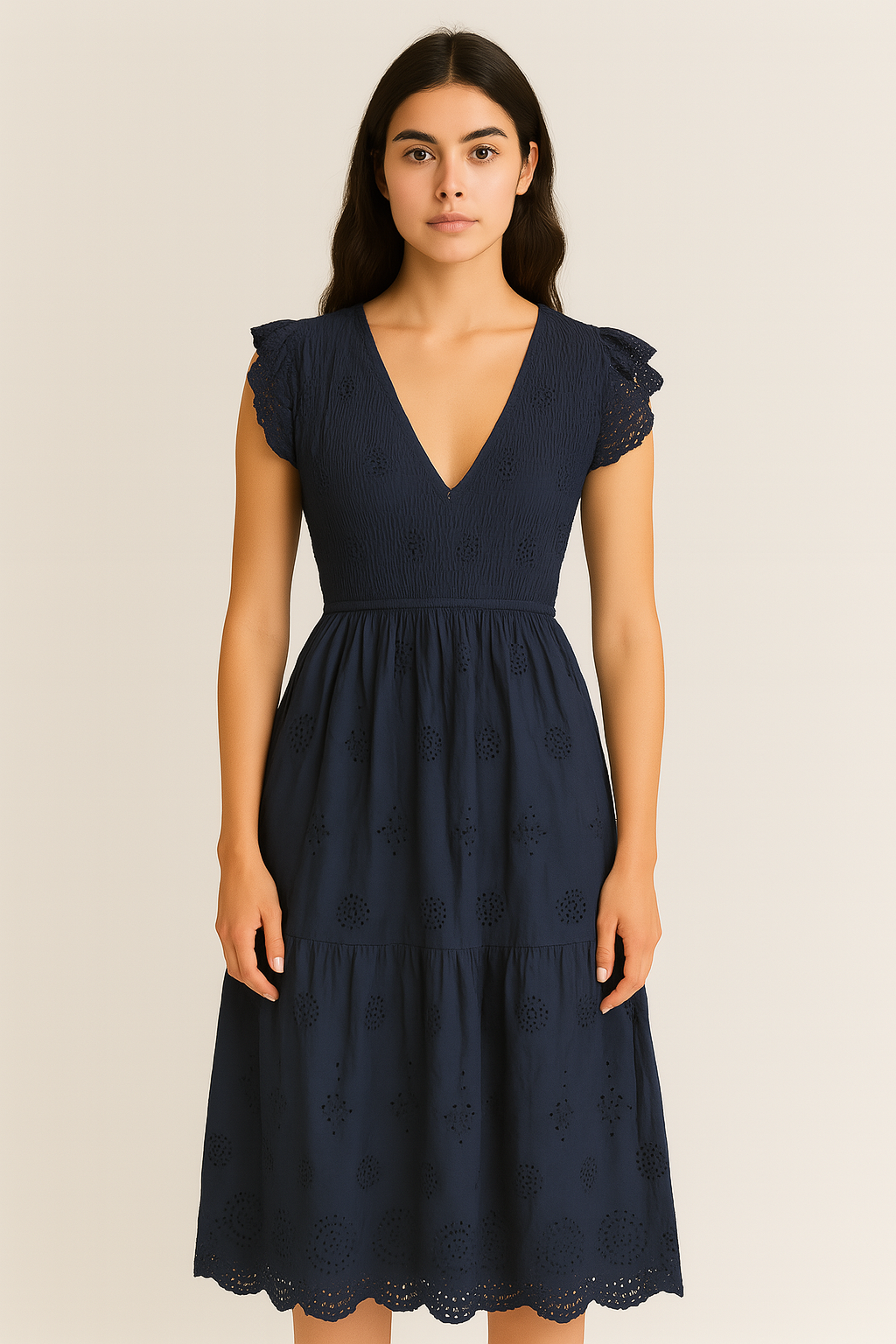 Dream Aegean Dress - Navy