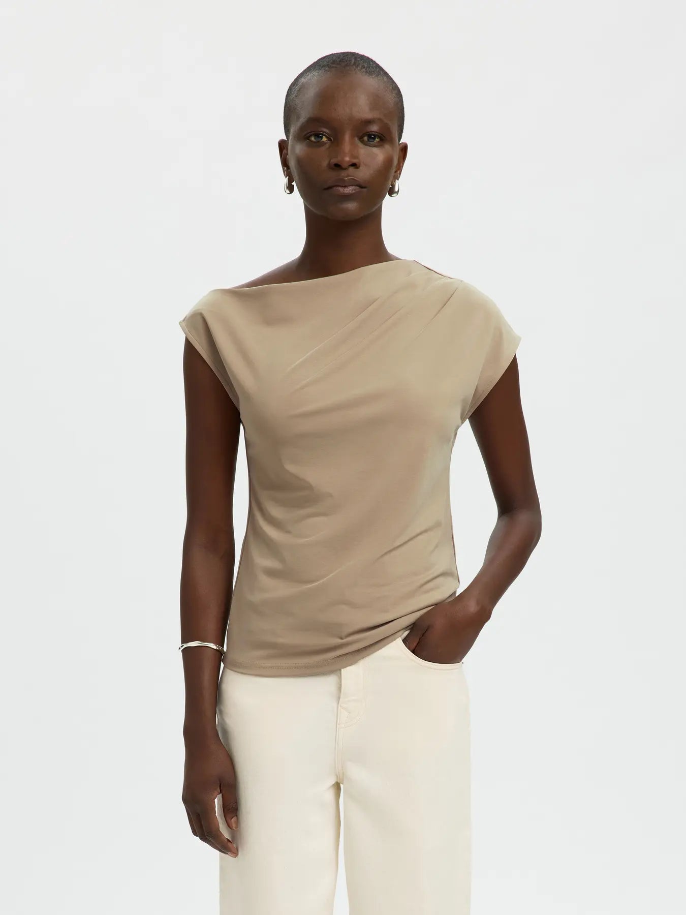 Selected Molly Top - Teak