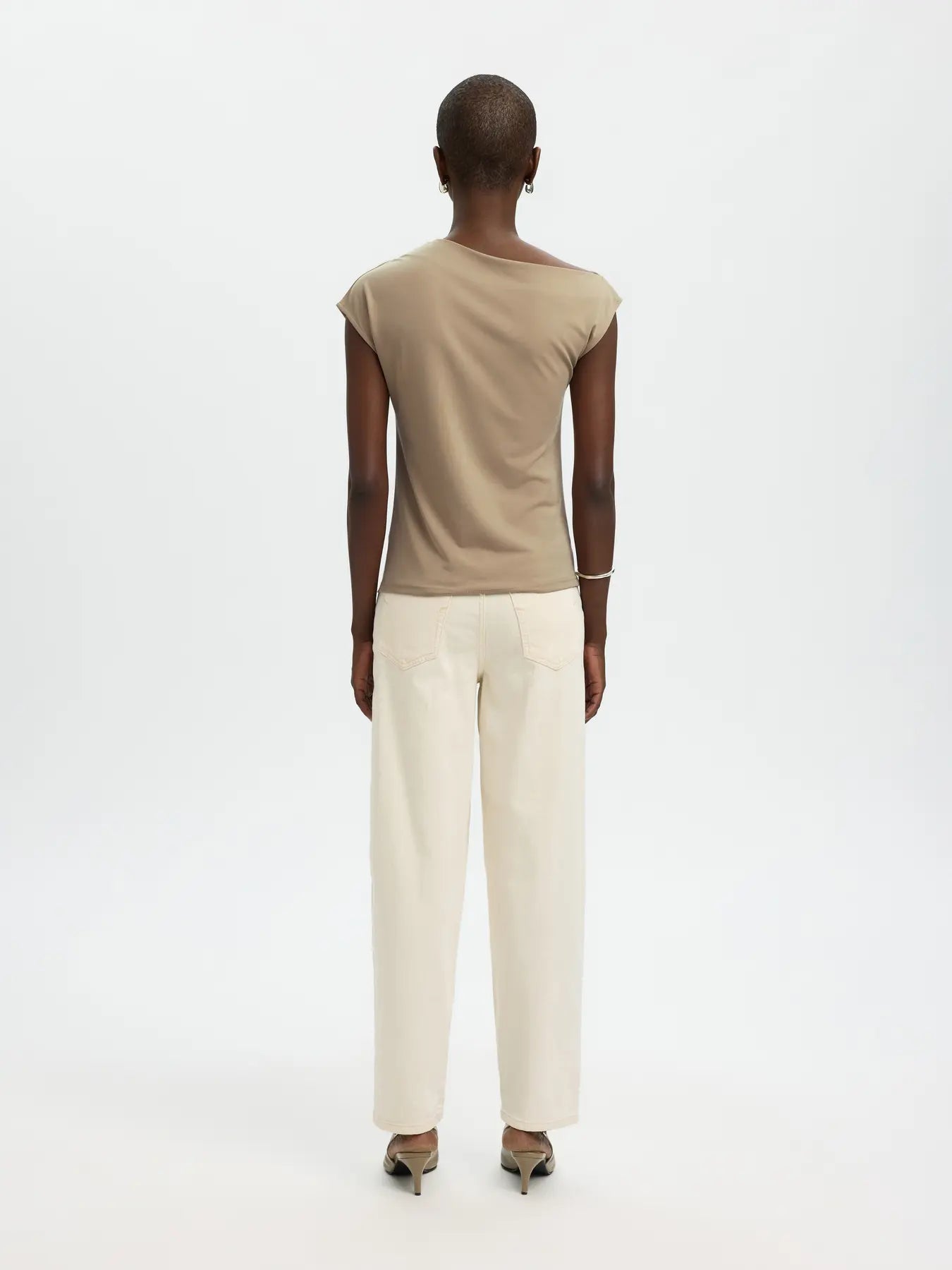 Selected Molly Top - Teak