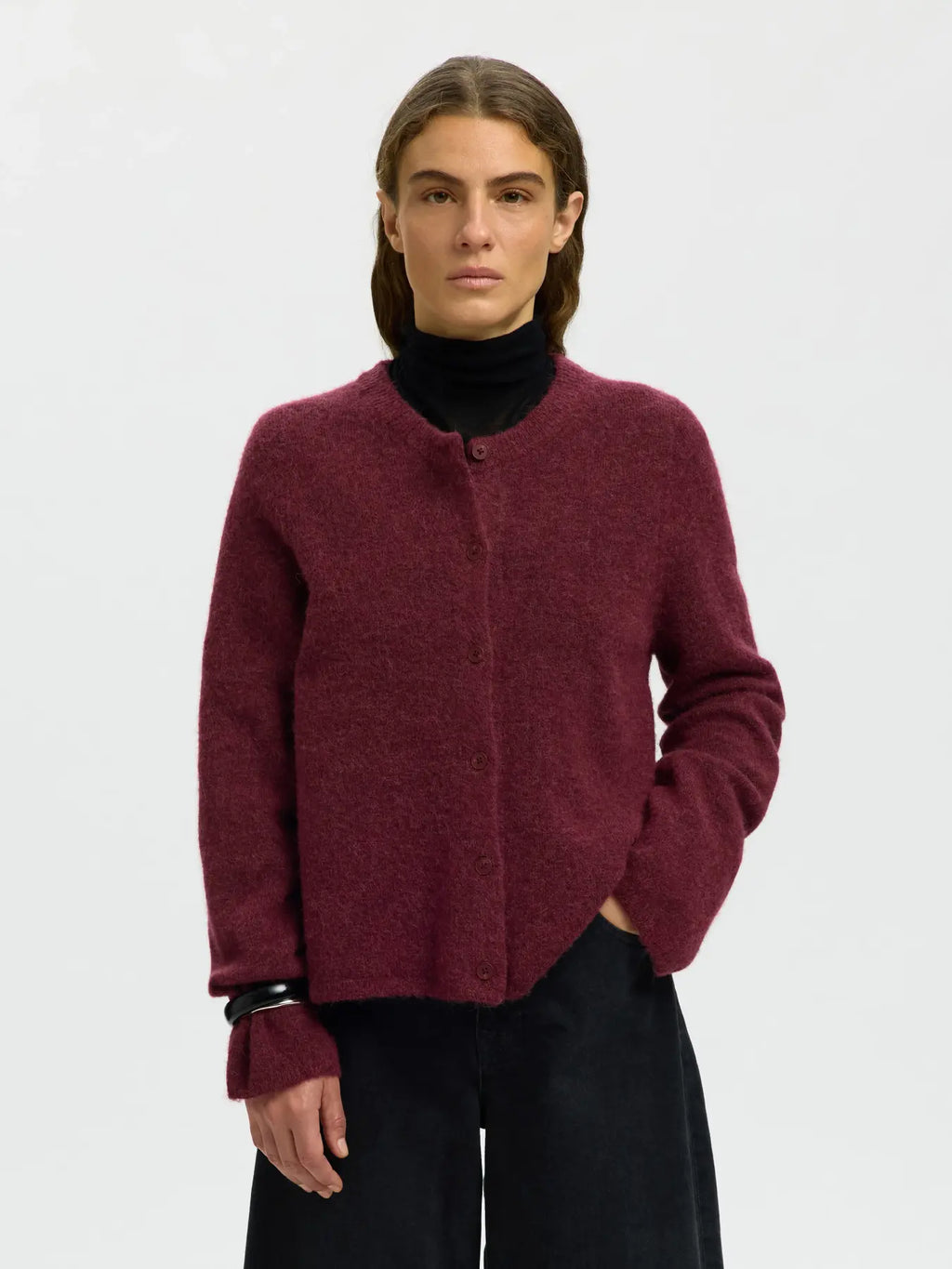 Selected Lulu Cardigan - Port