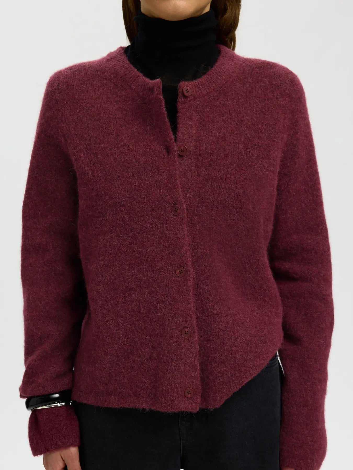 Selected Lulu Cardigan - Port