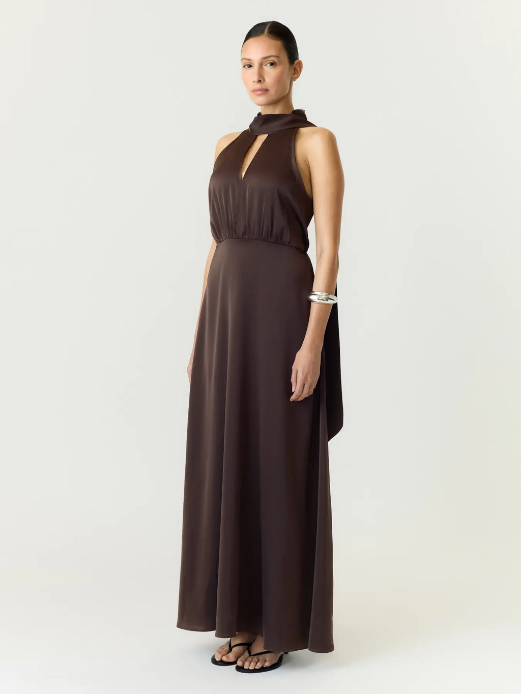 YAS Thea Maxi Dress - Coffee