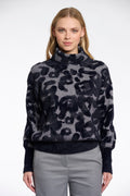 Rino & Pelle Naura Boxy Jumper - Black Leo